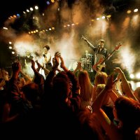 rock concert - concert stock pictures, royalty-free photos & images