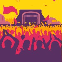 rock festival/concert - concert stock illustrations