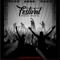 rock music festival - concert stock illustrations