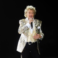 Rod Stewart performs on stage at Tele2 Arena on June 08, 2024 in Stockholm, Sweden.