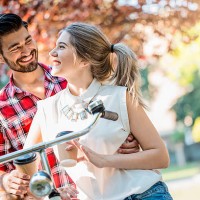 romantic ride in the park - junk food stock pictures, royalty-free photos & images