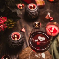 romantic still life with red wine in glass. - home decoration stock pictures, royalty-free photos & images