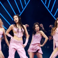 Rosé, Jennie, Jisoo, and Lisa of BLACKPINK perform at the Coachella Stage during the 2023 Coachella Valley Music and Arts Festival on April 22, 2023...