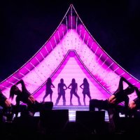 Rosé, Jennie, Lisa, and Jisoo of BLACKPINK perform at the Coachella Stage during the 2023 Coachella Valley Music and Arts Festival on April 22, 2023...