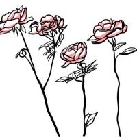 rose garden - garden decoration stock illustrations