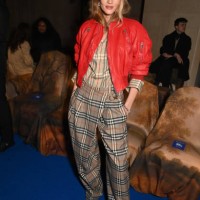 Rosie Huntington-Whiteley attends the Burberry Winter 2025 during London Fashion Week on February 24, 2025 in London, England.