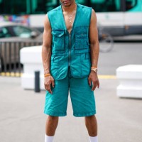 Russell Westbrook is seen, outside Acne Studios, during Paris Fashion Week - Menswear Spring/Summer 2020, on June 19, 2019 in Paris, France.