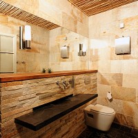 rustic designer bathroom - home decoration stock pictures, royalty-free photos & images