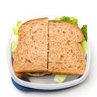 sandwich to go with clipping path - junk food stock pictures, royalty-free photos & images