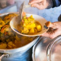 sardine kefta and preserved lemon tagine stew, marrakech - food photos et images de collection