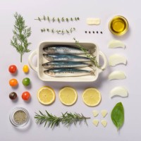 sardine oven grill knolling style - food stock pictures, royalty-free photos & images