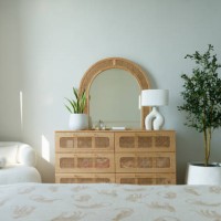 scandinavian bedroom interior - home decoration stock pictures, royalty-free photos & images