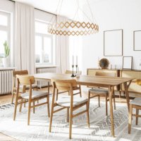 scandinavian domestic dining room interior - home decoration stock pictures, royalty-free photos & images