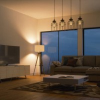 scandinavian style living room interior at night - home decoration stock pictures, royalty-free photos & images