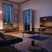 scandinavische stijl woonkamer interieur - home decoration stockfoto's en -beelden