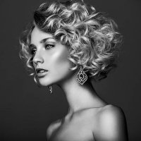 schöne frau mit eleganten frisur - hairstyle stock-fotos und bilder