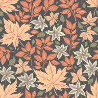 seamless floral pattern. autumn leaves. - garden decoration stock illustrations