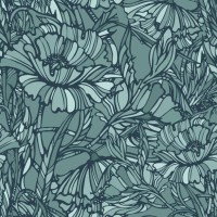 seamless flower pattern. vector illustration - garden decoration stock illustrations