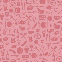 seamless foods pattern - food stock illustrations