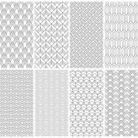 seamless geometric patterns - home decoration stock illustrations