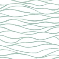 seamless narrow lines in a shade of green pastel hand painted on white paper background - abstract simple illustration of seaweed in vector - brush strokes full of imperfections and textured effects - home decoration stock il