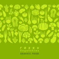 seamless pattern of vegetables. - food stock illustrations