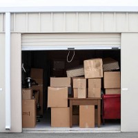 self storage warehouse building with an open unit. - home decoration stock pictures, royalty-free photos & images
