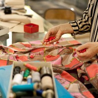 senior fashion designer working in studio - fashion stock pictures, royalty-free photos & images