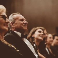 senior people watching theatrical performance - concert stock pictures, royalty-free photos & images