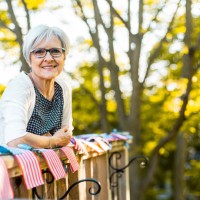 senior woman outdoor portrait - home decoration stock pictures, royalty-free photos & images