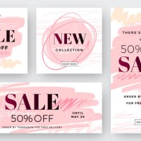 set of abstract sale backgrounds - fashion stock illustrations