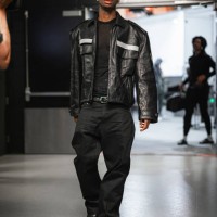 Shai Gilgeous-Alexander of the Oklahoma City Thunder arrives to the arena before the game against the Minnesota Timberwolves during the 2023 Play-In...