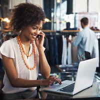 she enjoys her job - fashion stock pictures, royalty-free photos & images