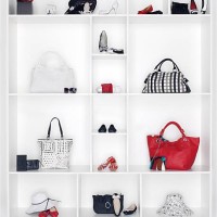 shelves filled with women's accessories - fashion stock pictures, royalty-free photos & images