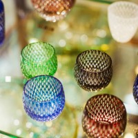 shop selling edo kiriko cut glass in tokyo, japan. - home decoration stock pictures, royalty-free photos & images