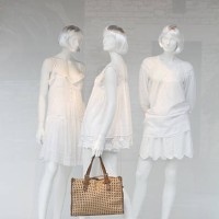 shop window mannequins in pretty clothing - fashion stock pictures, royalty-free photos & images