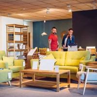 shopping for the new home - home decoration stock pictures, royalty-free photos & images
