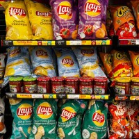 Shortage of Lay's and Doritos potato chips in grocery stores in Toronto, Ontario, Canada on March 05, 2022. Frito-Lay Canada is reportedly...