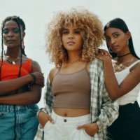 shot of a group of young girl friends in the city - fashion stock pictures, royalty-free photos & images