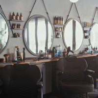 shot of chairs lined up in an empty barbershop during the day - home decoration stock pictures, royalty-free photos & images