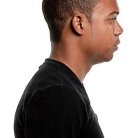 side view profile portrait of serious young man - hairstyle stock pictures, royalty-free photos & images