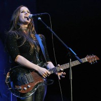 Singer and songwriter Alanis Morissette performs at the Staples Center on March 16, 2008 in Los Angeles, California.