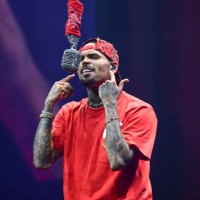 Singer Chris Brown performs during Chris Brown In Concert at State Farm Arena on July 14, 2024 in Atlanta, Georgia.