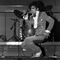 Singer Prince performs at the Auditorium Theater in Chicago, Illinois in January1983.