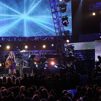 Singer Taylore Swift performs onstage during Brooks & Dunn's The Last Rodeo Show at MGM Grand Garden Arena on April 19, 2010 in Las Vegas, Nevada.