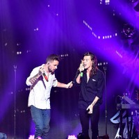 Singers Niall Horan, Liam Payne, Harry Styles and Louis Tomlinson of One Direction perform onstage during 102.7 KIIS FMs Jingle Ball 2015 Presented...