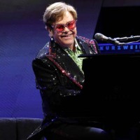Sir Elton John Performs live on stage during his 