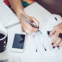 sketching a new dress - fashion stock pictures, royalty-free photos & images