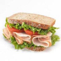 sliced smoked turkey sandwich - junk food stock pictures, royalty-free photos & images