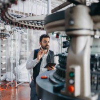 small business owner checking the machines performance - fashion stock pictures, royalty-free photos & images